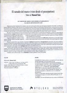 El tamaño del marco